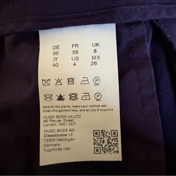 BOSS Purple Junata Jacket and Tacilana Pantsuits Size 6/4 - 41330 - Picture 11 of 16